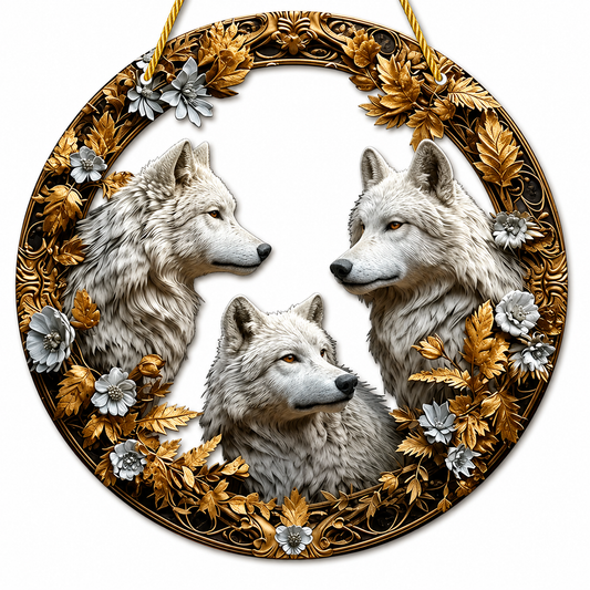Wolf Suncatcher